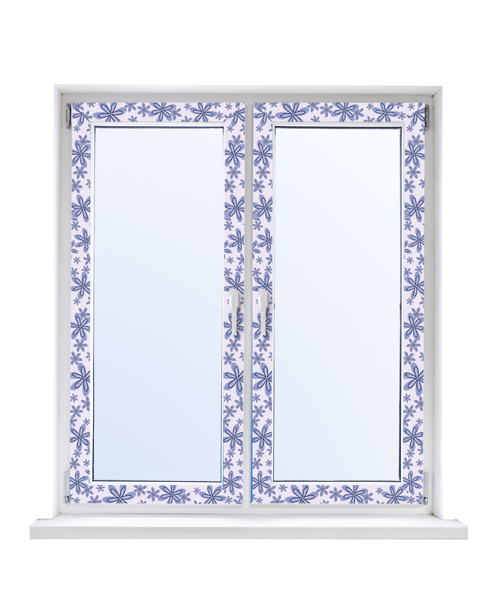 Fenstyle Kornblumen-Fensterrahmenfolie