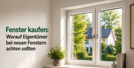 Fenster kaufen: Worauf Eigentümer bei neuen Fenstern achten sollten