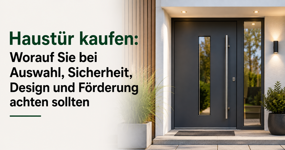 Haustür kaufen: Worauf Sie bei Auswahl, Sicherheit, Design und Förderung achten sollten