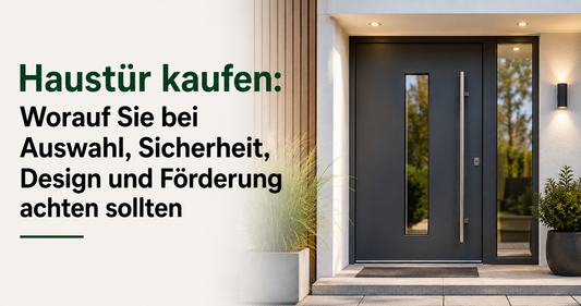 Haustür kaufen: Worauf Sie bei Auswahl, Sicherheit, Design und Förderung achten sollten